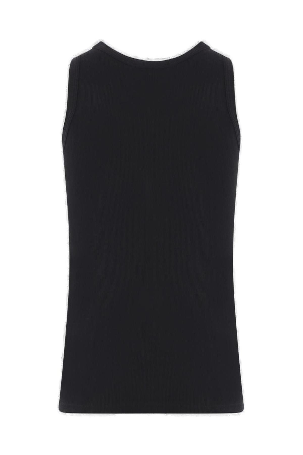 Alexander McQueen Skull Ribbed Tank Top - Black - Image 2 of 4