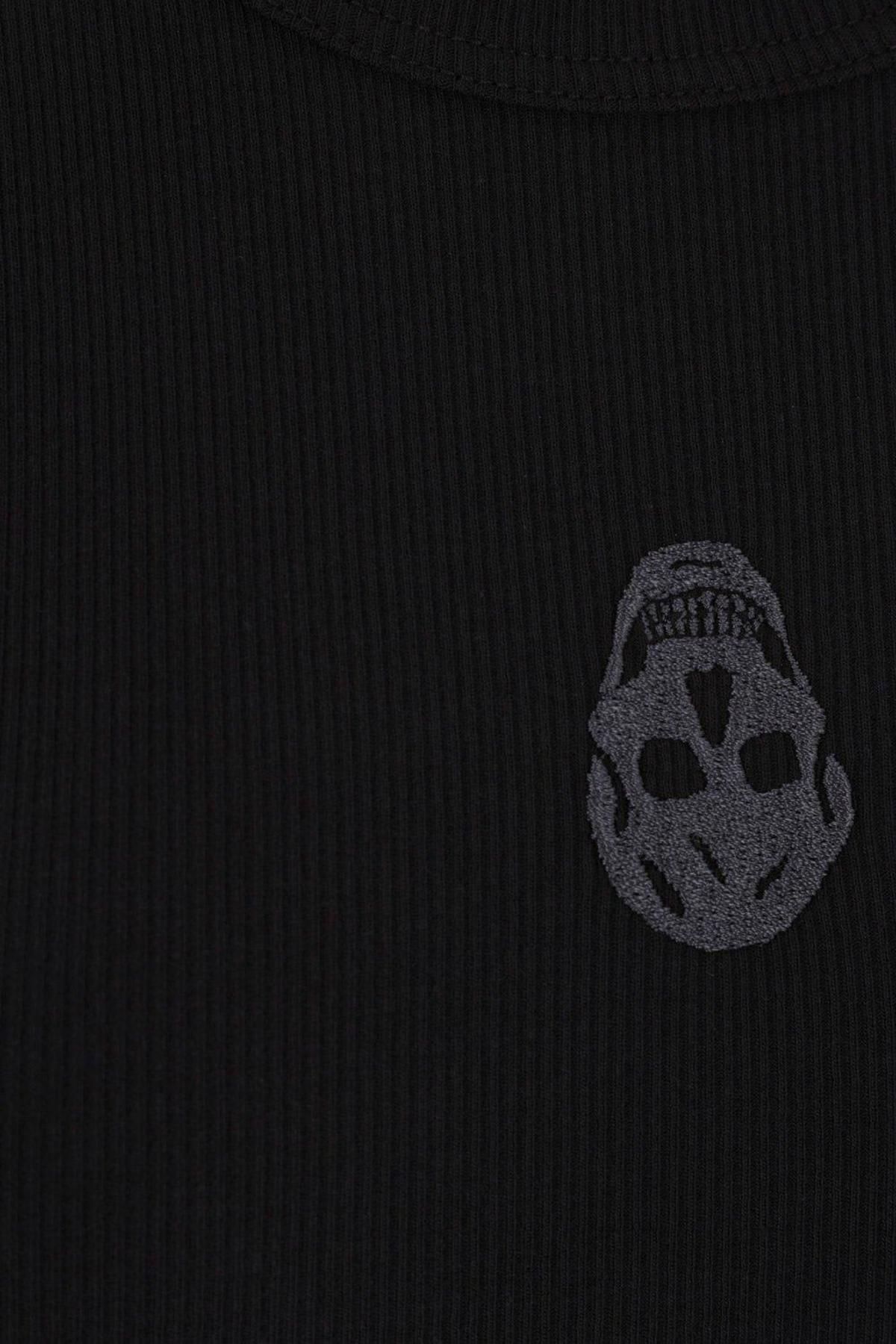 Alexander McQueen Skull Ribbed Tank Top - Black - Image 3 of 4