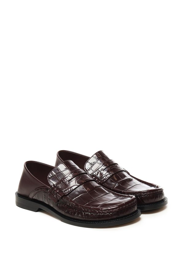 LOEWE Campo Loafers - Burgundy