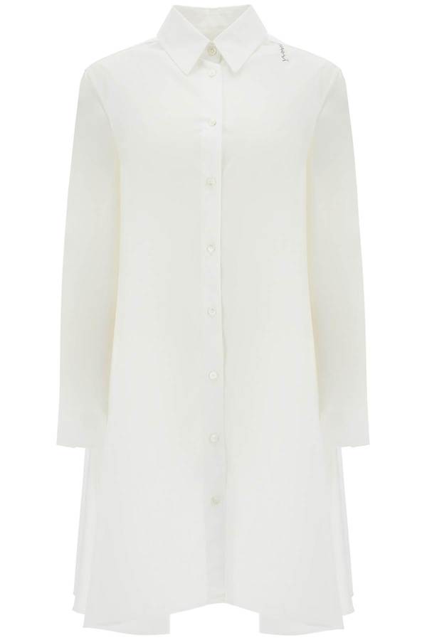 Marni Cotton Dress With Embroidery - White