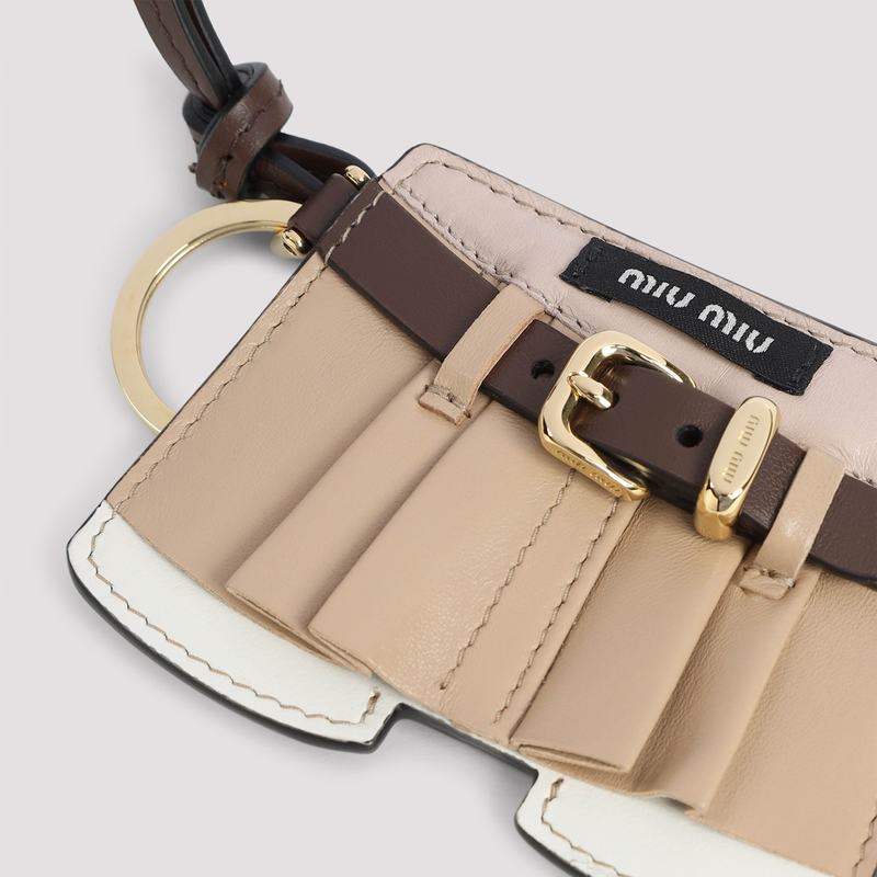 MIU MIU Leather Keyring - Corda