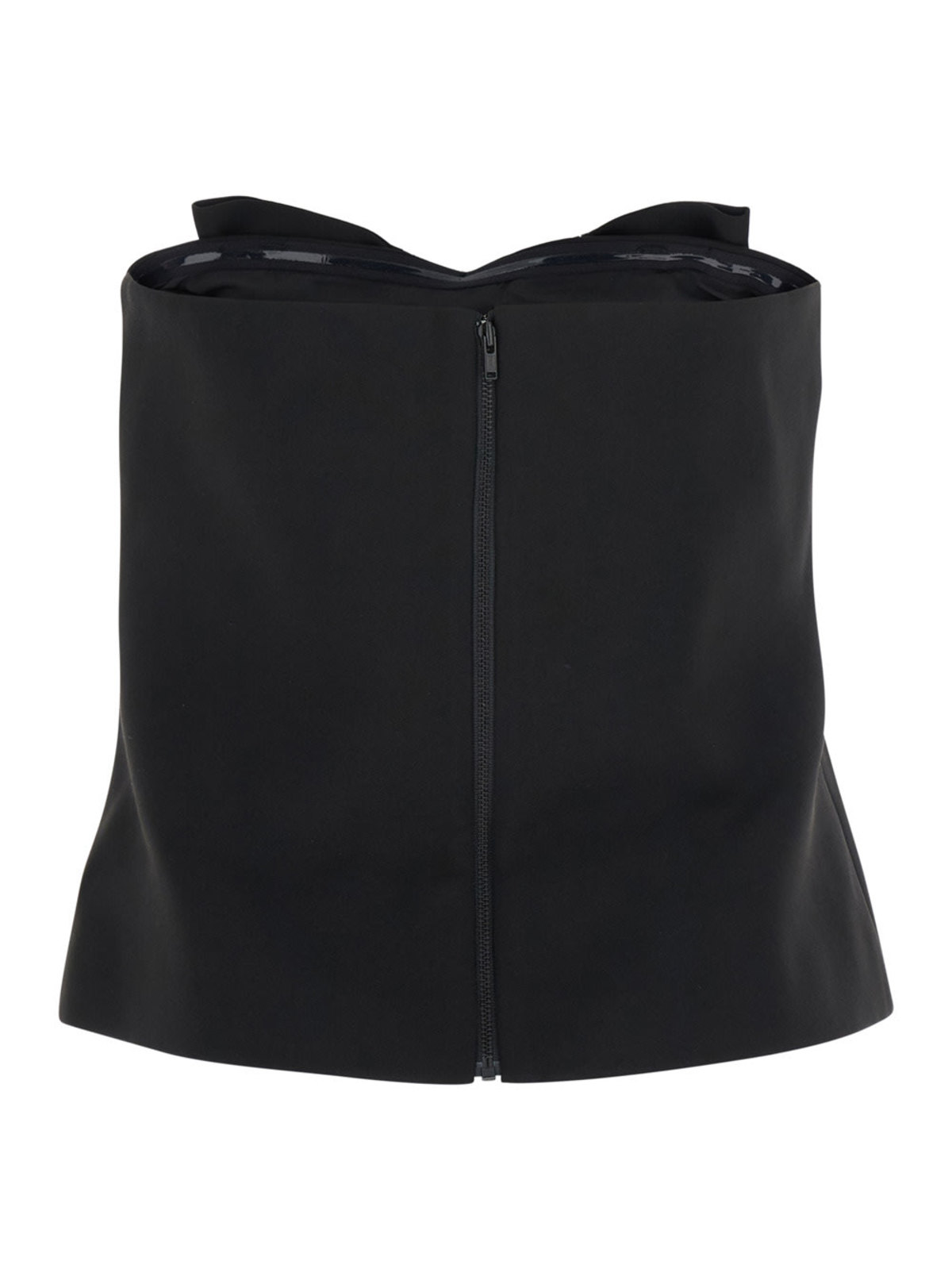 Self-Portrait Bow Bandeau Top - Black - Image 2 of 3