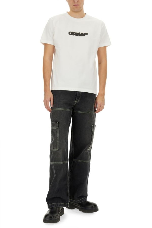 Off-White Vintage Cargo Jeans - Black