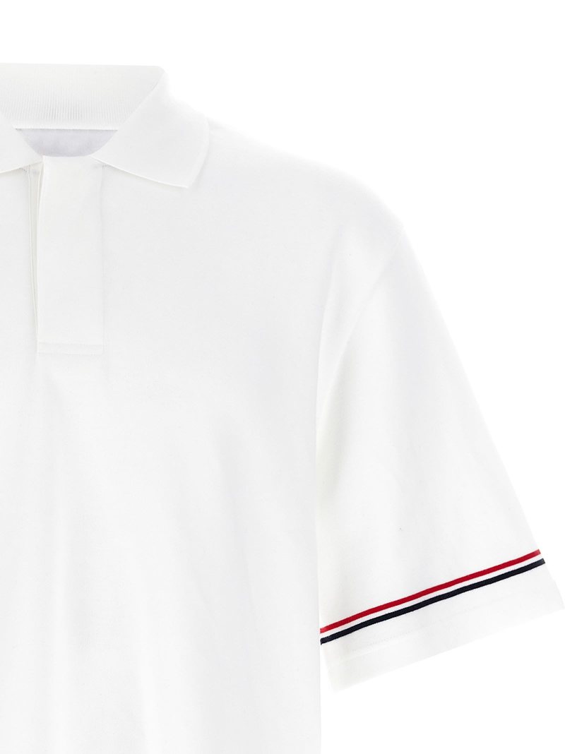 thom browne Rugby Polo Shirt - White