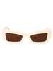 Off-White Aurora Sunglasses - White Brown - Thumbnail 1