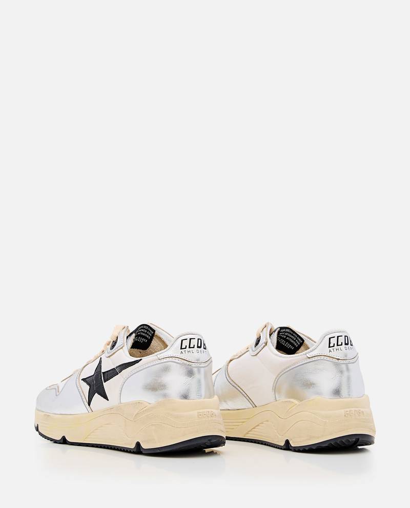 Golden Goose Running Sole Sneakers - Silver