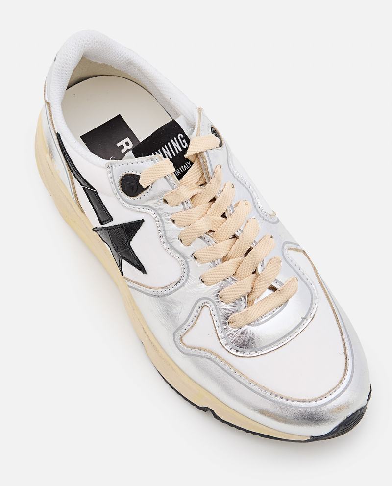 Golden Goose Running Sole Sneakers - Silver