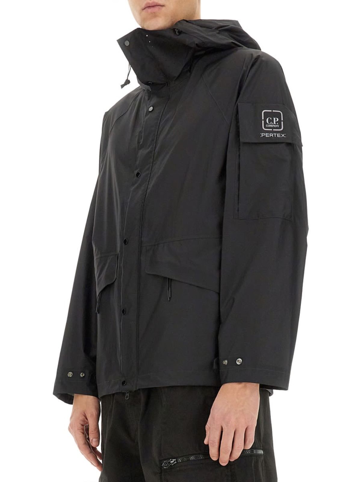 C.P. Company Hooded Jacket - Black - Image 1 of 4