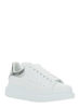 Alexander McQueen White Leather Sneakers With Silver Leather Heel Sneakers - White/Silver - Thumbnail 2