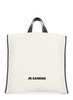 Jil Sander Border Book Tote Square Tote Bag - Ivory - Thumbnail 1