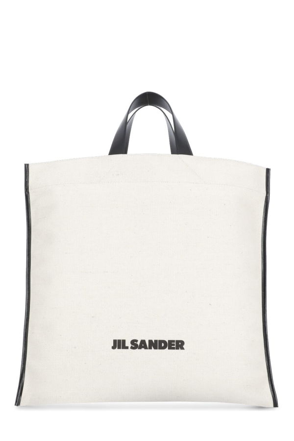Jil Sander Border Book Tote Square Tote Bag - Ivory