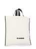 Jil Sander Border Book Tote Square Tote Bag - Ivory - Thumbnail 3