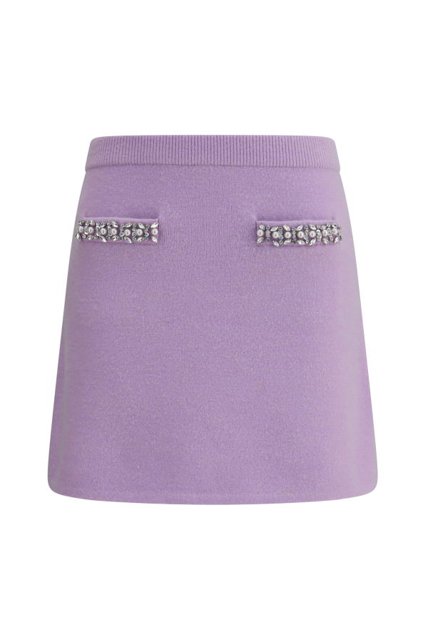 Self-Portrait Knit Miniskirt