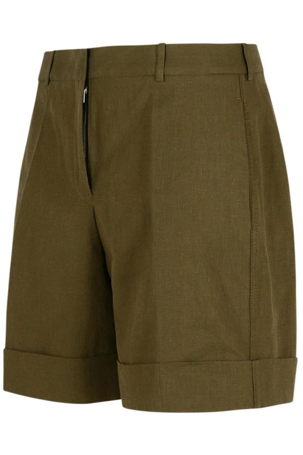 Jil Sander Linen Shorts - Green