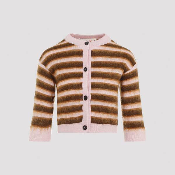 Marni Virgin Wool Cardigan - Pink Gummy