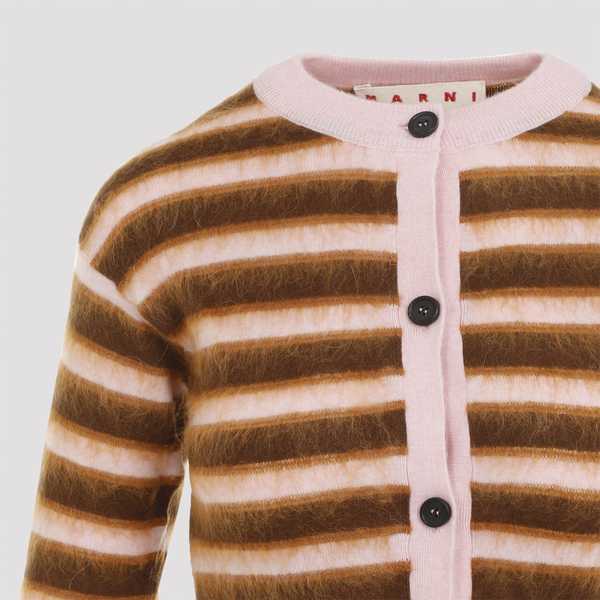 Marni Virgin Wool Cardigan - Pink Gummy