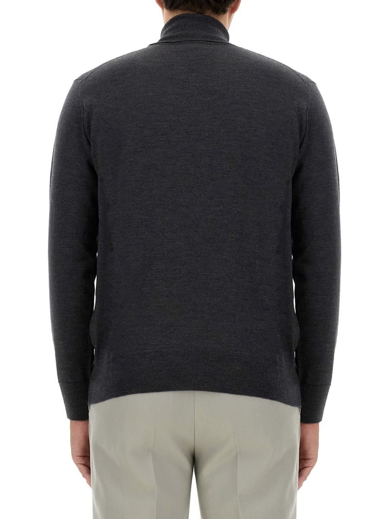 Etro Turtleneck With Embroidery - Grigio