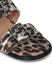 Ganni Flats In Animalier Cotton - Thumbnail 4
