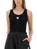 Kenzo Tank Top With Embroidery Boke Flower 2.0 - Black - Thumbnail 4