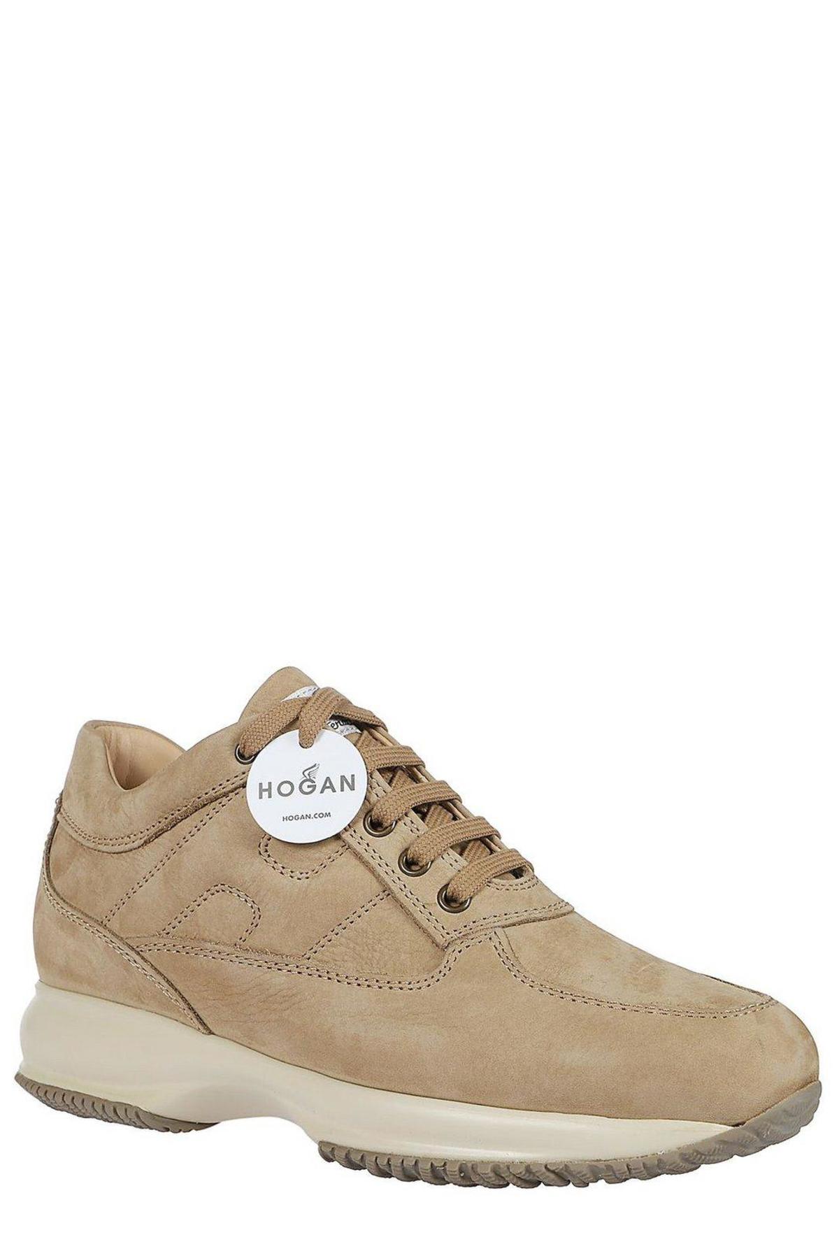 Hogan Interactive Lace-up Sneakers - Cuoio - Image 2 of 3