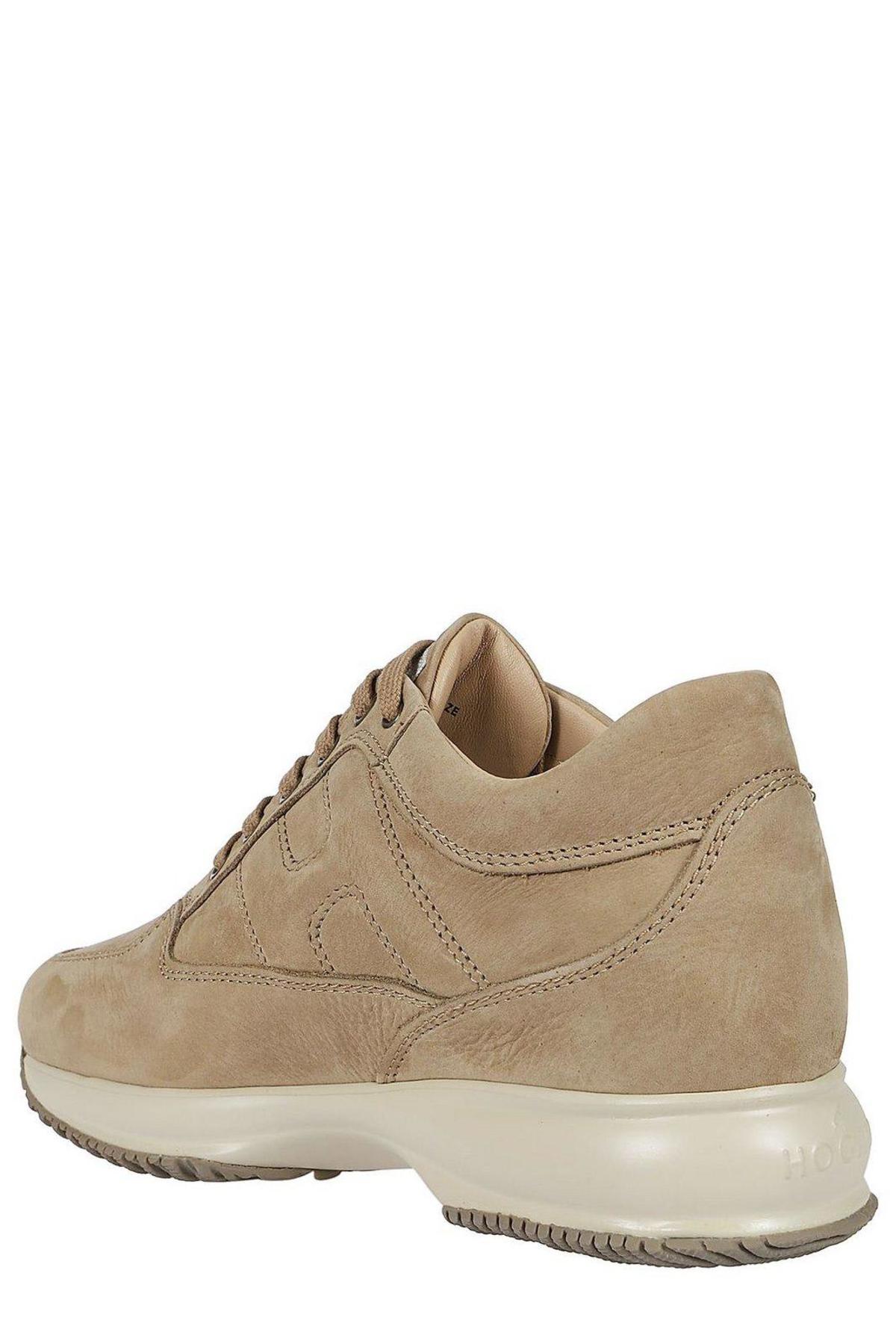 Hogan Interactive Lace-up Sneakers - Cuoio - Image 3 of 3