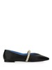 Alexander McQueen Leather Ballerina - Black - Thumbnail 1