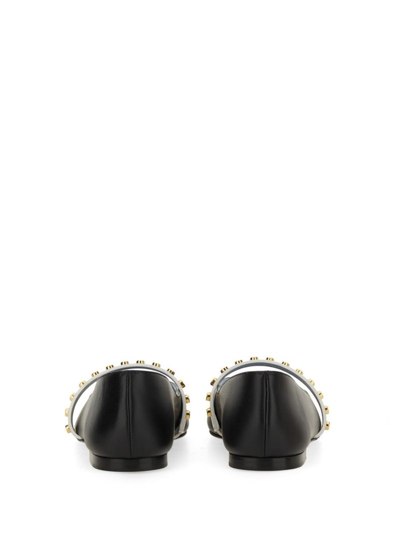Alexander McQueen Leather Ballerina - Black