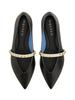 Alexander McQueen Leather Ballerina - Black - Thumbnail 5