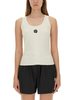 Kenzo Tank Top With Embroidery boke Flower 2.0 - White - Thumbnail 1