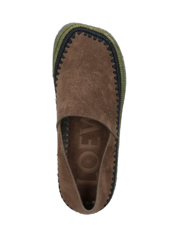LOEWE Slipper Rio Loafers - Brown