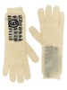 MM6 Maison Margiela Numeric Signature MM6 Gloves - White/Black - Thumbnail 1