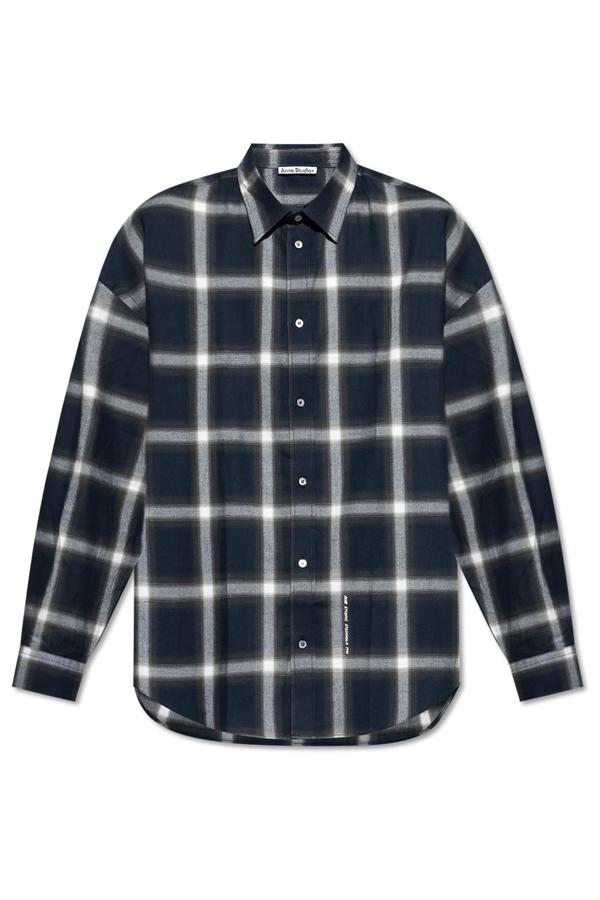 Acne Studios Plaid Shirt - Navy Multi