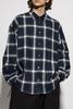 Acne Studios Plaid Shirt - Navy Multi - Thumbnail 3