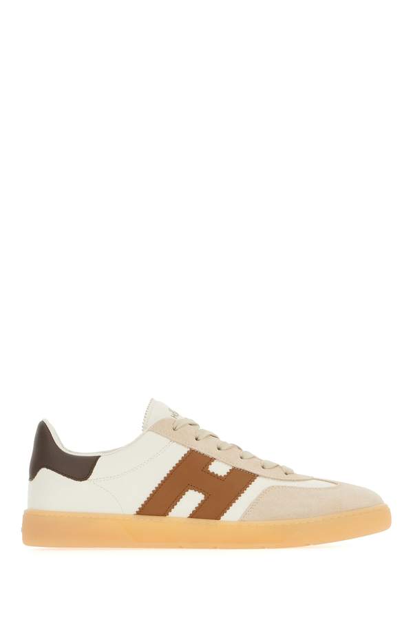 Hogan Multicolor Leather Cool Sneakers - Beige/Brown