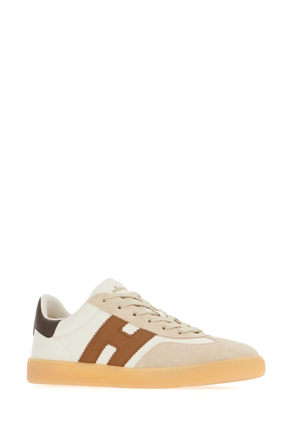 Hogan Multicolor Leather Cool Sneakers - Beige/Brown