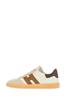 Hogan Multicolor Leather Cool Sneakers - Beige/Brown - Thumbnail 3