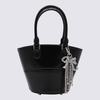 Self-Portrait Leather Top Handle Bag - Black - Thumbnail 1