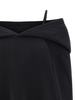 MM6 Maison Margiela Off-shoulder Hooded Dress - Black - Thumbnail 3