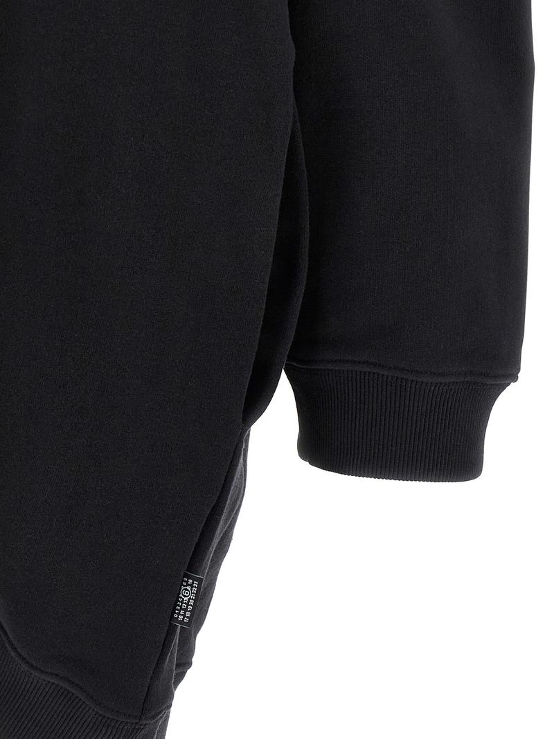 MM6 Maison Margiela Off-shoulder Hooded Dress - Black