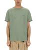 Woolrich Flamed Cotton T-shirt - Green - Thumbnail 1