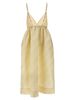 Ganni Stripe Strap Dress - Off-White - Thumbnail 2