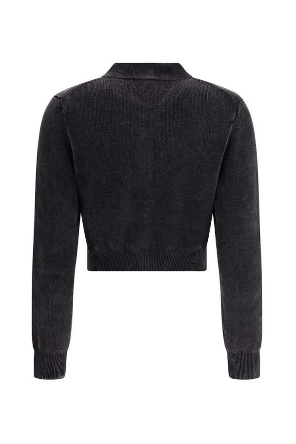 ALEXANDER WANG Polo Cardigan Crop Cardigan