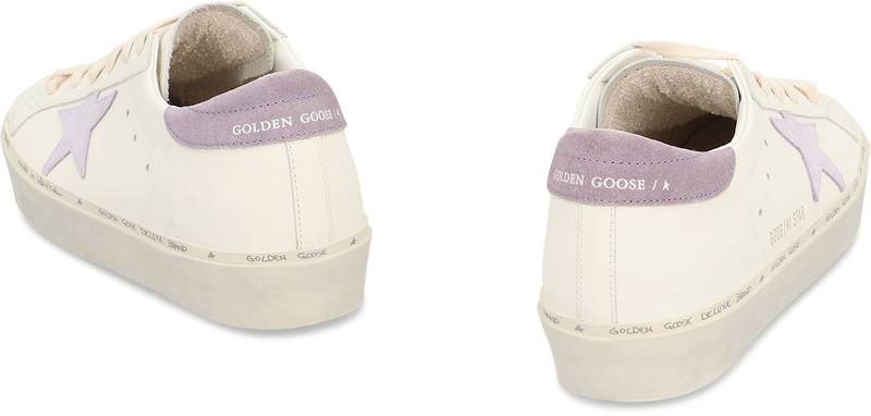 Golden Goose Hi Star Leather Platform Sneakers - White