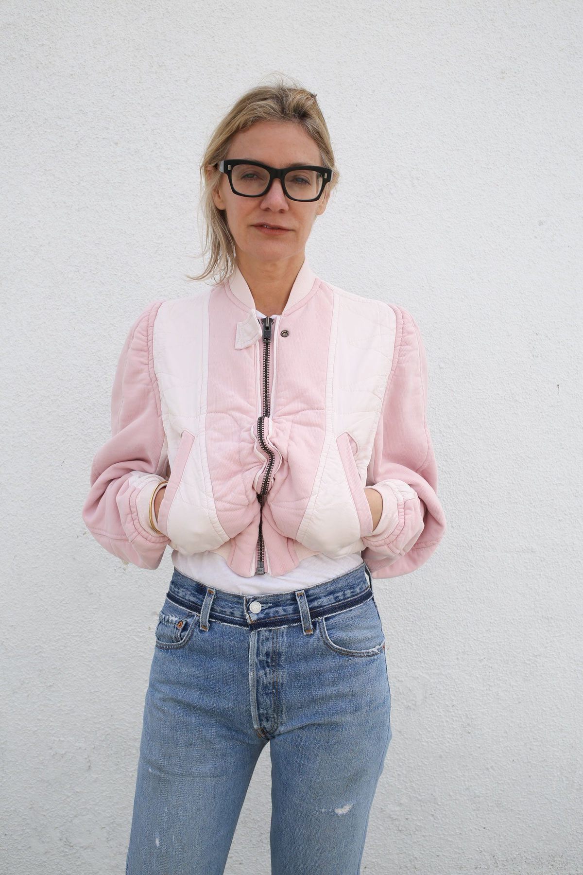 Haider Ackermann Perth Bomber - Perth Pink Dye | Garmentory