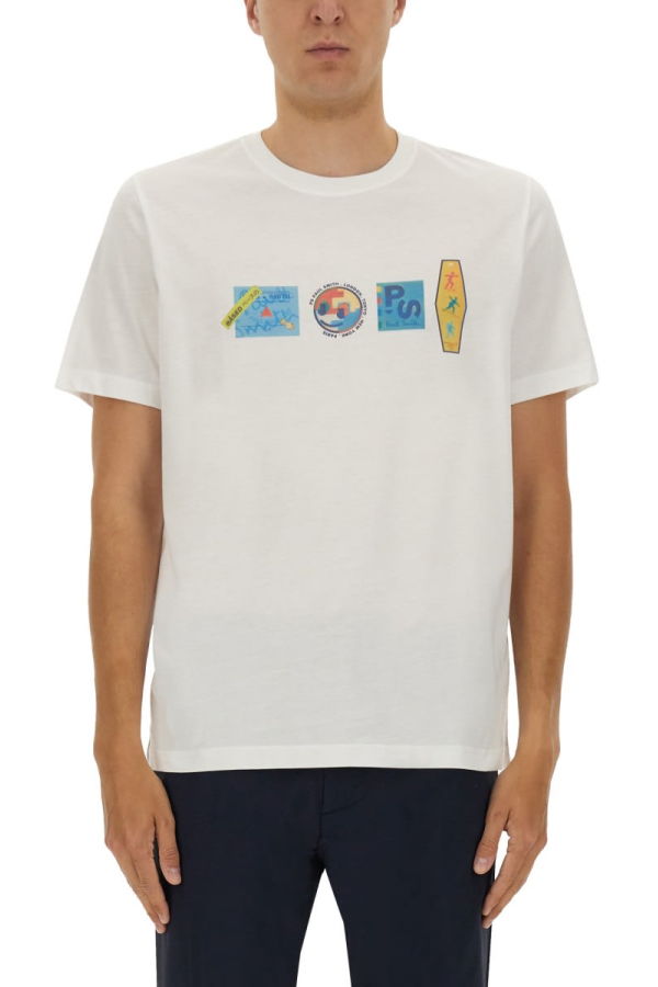 PAUL SMITH Regular Fit T-shirt - White