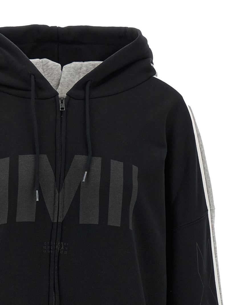 MM6 Maison Margiela Double Front Hoodie - Multicolor