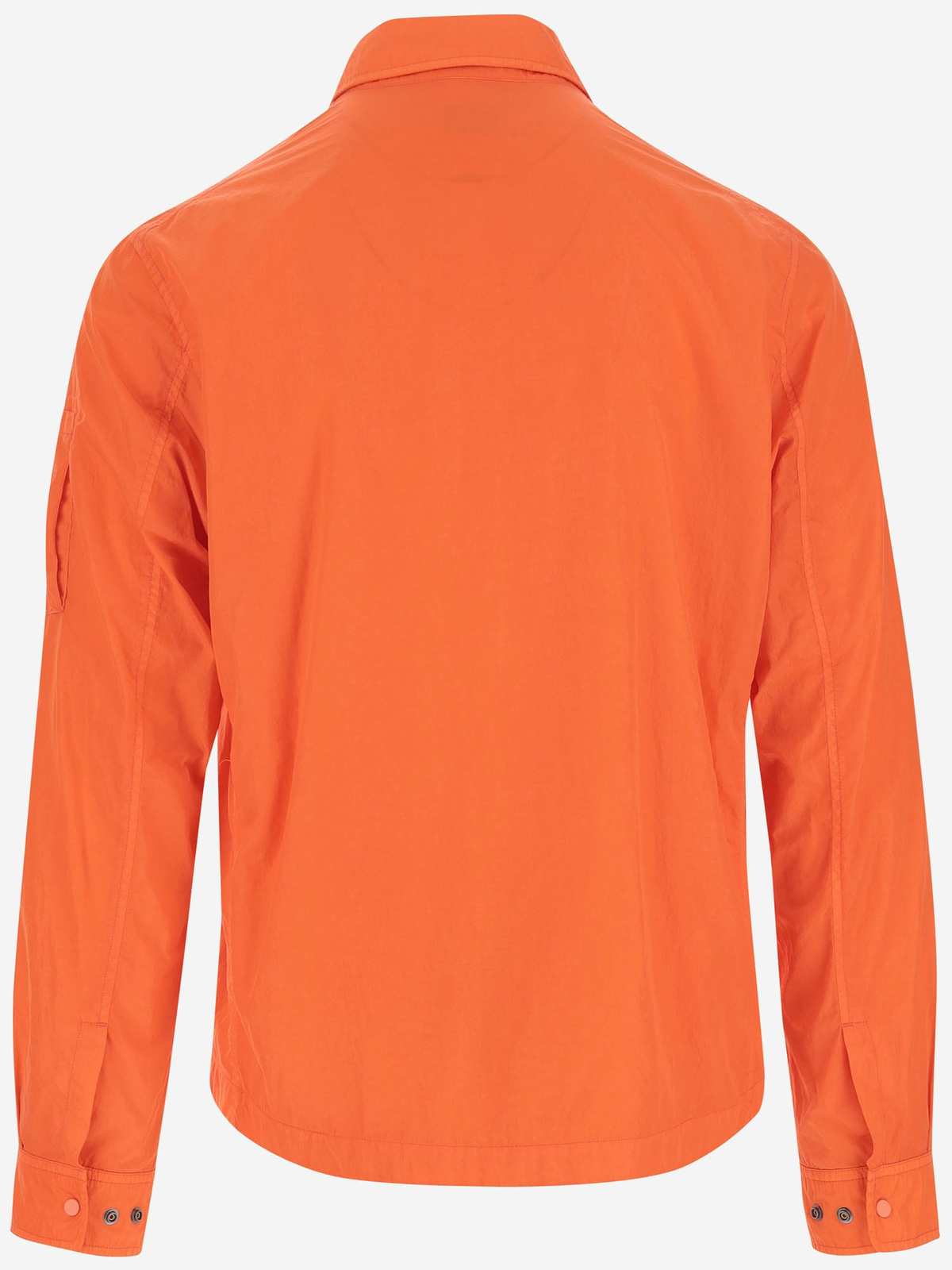 C.P. Company Chrome-r Full Zip Overshirt - Orange - Image 2 of 3