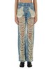 MM6 Maison Margiela Destroyed Straight Jeans - Denim - Thumbnail 1
