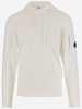 C.P. Company White Cotton Sweatshirt - Gauzewhite - Thumbnail 1