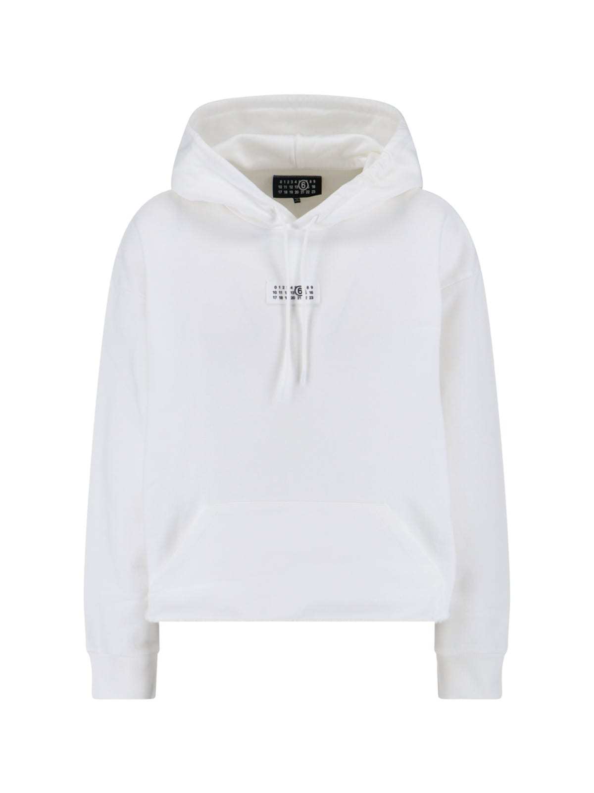 MM6 Maison Margiela Numeric Hoodie - White - Image 1 of 3